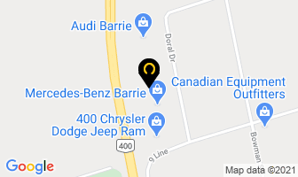 Barrie Subaru in Sherbrooke map