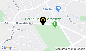 Barrie Union Cemetery in Barrie map