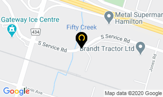 Bartek Ingredients Inc-Plant 2 in Hamilton map