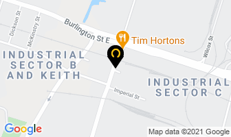 Bartonair Fabrications Inc in Hamilton map
