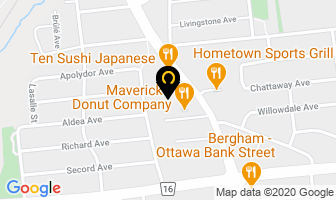 Baskin Robbins in Guelph map
