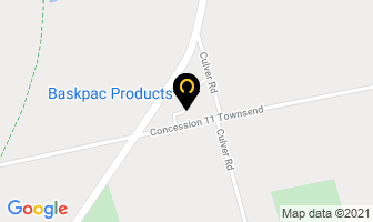 Baskpac Products Inc in Norfolk County map
