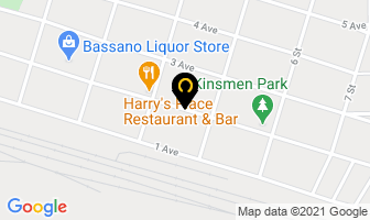 Bassano Memorial Library in Bassano map