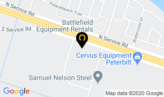 Battlefield Equipment Rentals in Hamilton map