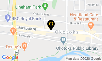 Baxter B Lee Law Office in Okotoks map