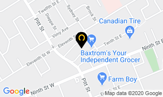 Baxtrom's Your Independent Grocer in Cornwall map