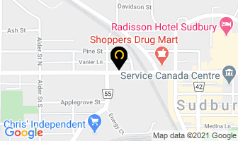 Bay Used Books in Sudbury map