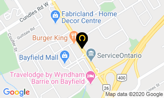 Bayfield Mall Management Office in Barrie map