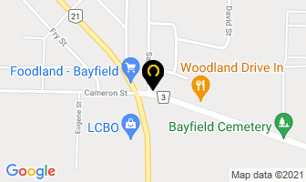 Bayfield Recreational Sales in Bluewater map