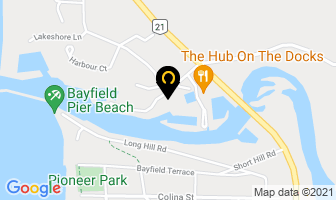 Bayfield River Cottage Colony in Bluewater map