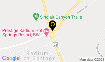 Baymag Inc in Radium Hot Springs map