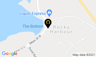 Bayside Cottages & Motel Accommodations in Rocky Harbour map