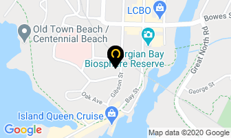 Bayside Inn in Parry Sound map