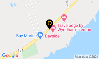 Bayside Motel in Quinte West map