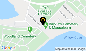 Bayview Cemetery Crematory Mausoleum in Burlington map