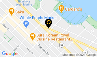 Bayview Echo Harbour Rental Office in Vancouver map