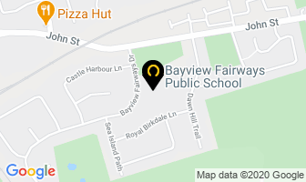 Bayview Fairways Public School in Markham map