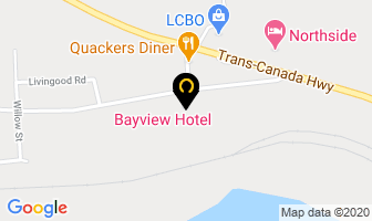 Bayview Hotel Motel in Kenora District map