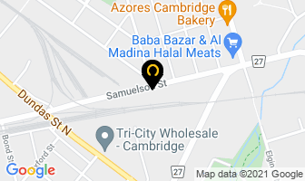 Bazflex Canada Ltd in Cambridge map