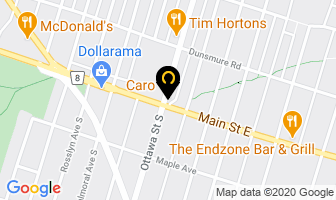 Bbq Pizza in Hamilton map