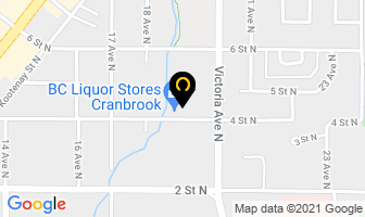 Bc Liquor Store in Cranbrook map