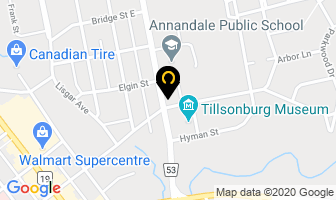 Bda Insurance Team in Tillsonburg map