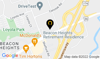 Beacon Heights Retirement Residence in Ottawa map