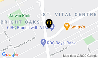 Beautiful Savior Lutheran Church in Winnipeg map