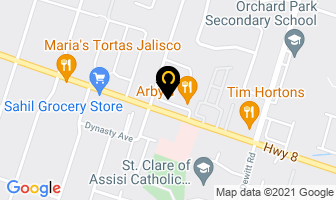 Beauty Nail Spa in Hamilton map