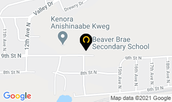 Beaver Brae Secondary School in Kenora map