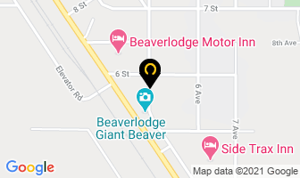 Beaverlodge Area Cultural Centre in Beaverlodge map
