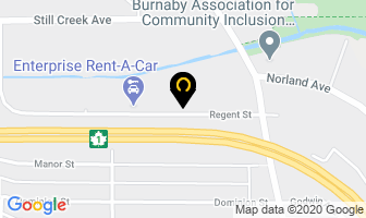 Beck Glass Insurance in Burnaby map