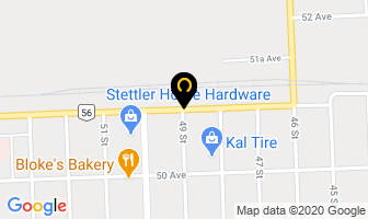 Becklund Dennis Dr in Stettler map