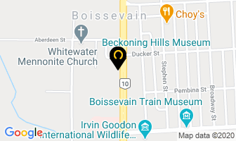 Beckoning Hills Museum in Boissevain map