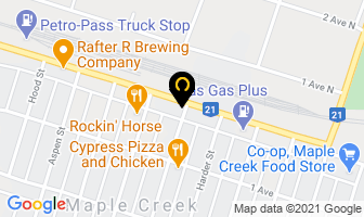 Bel-Air Gardens in Maple Creek map