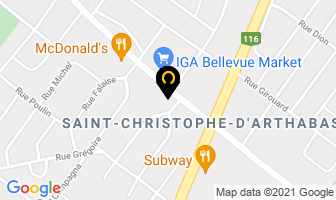 Bell in Victoriaville map