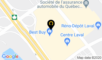 Bell Centre Laval in Beauharnois map