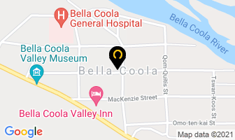 Bella Coola Band Council in Bella Coola map
