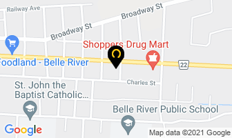 Belle River Gas Bar in Keswick map
