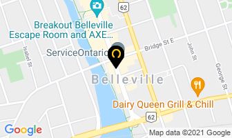 Belleville Professional Firefighters Administration in Belleville map