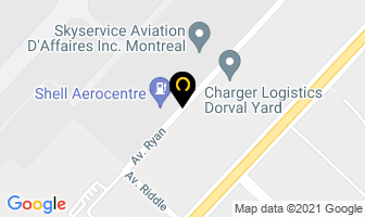Belmire Transport in Dorval map