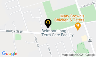 Belmont Long Term Care Facility in Magog map