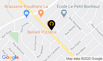 Beloeil Pizzeria in Whistler map