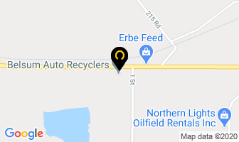 Belsum Auto Recyclers in Dawson Creek map