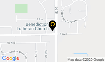Benediction Lutheran Church in Delta map