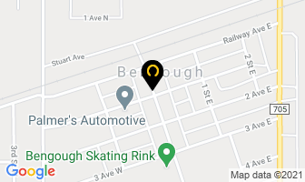 Bengough Town Office in Bengough map