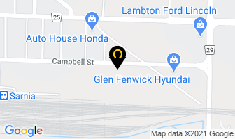 Benson Autoparts in Sarnia map