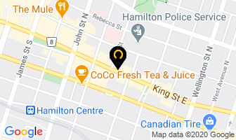 Bent Hair Design in Hamilton map