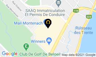 Bentley Mail Montenach in Whistler map