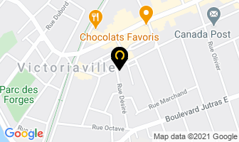 Bernard Marco D O in Victoriaville map